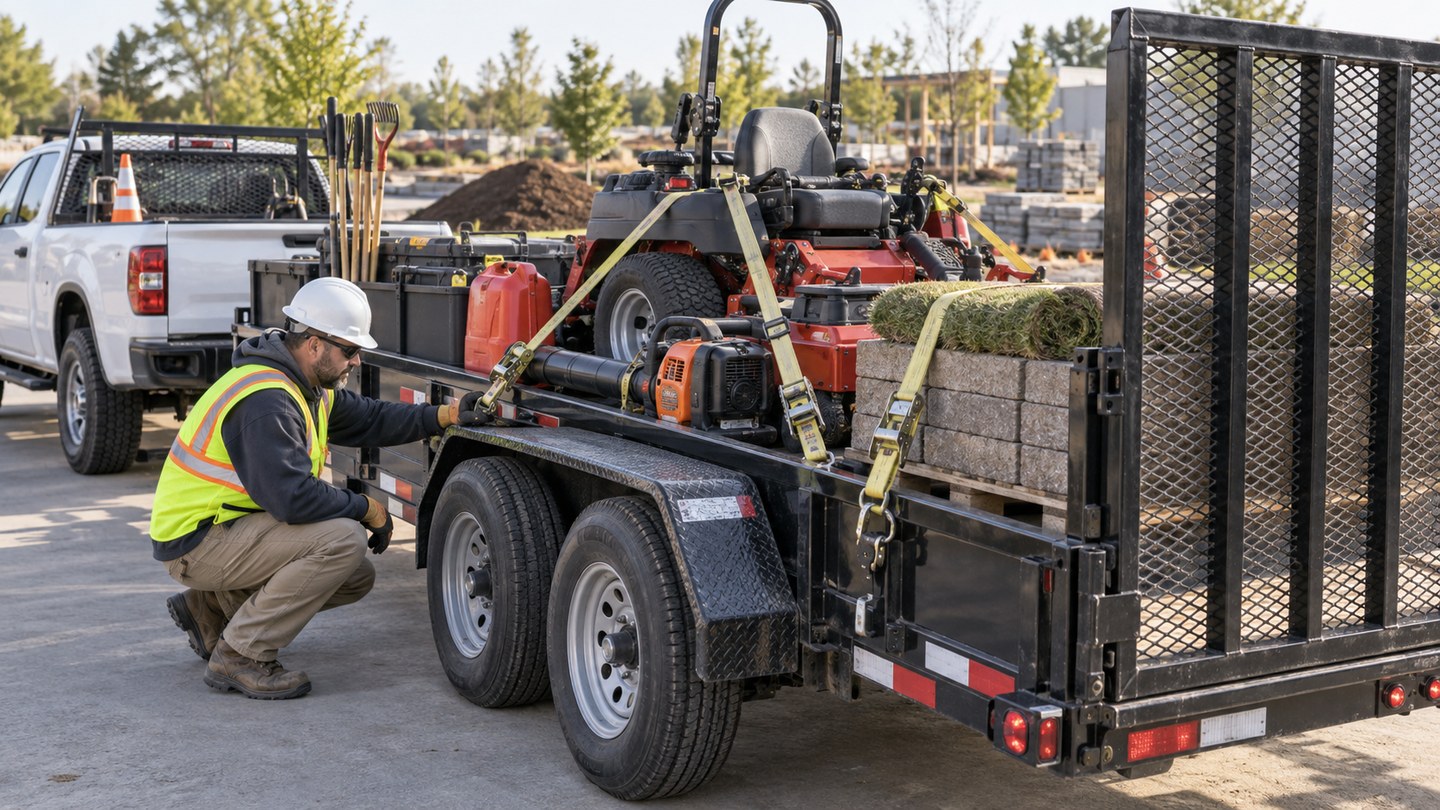 Secure the load before the wheels turn — construction crew safety meeting